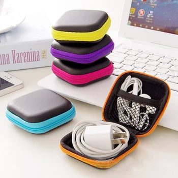 Кабелен Органайзер Чанта Кабели Зарядно за Цифров USB-притурка Преносим Електронен Калъф за слушалки, Чанта за багаж с цип Аксесоари Аксесоари
