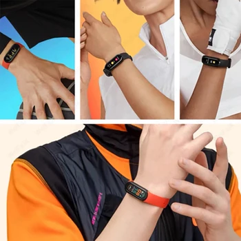 Reloj M6 Глобалната версия на Smart Band 6 Мъжки и Женски Смарт часовници за Xiaomi iPhone Спортен Гривна Водоустойчиви Часовници са Подходящи за смарт часа 2021