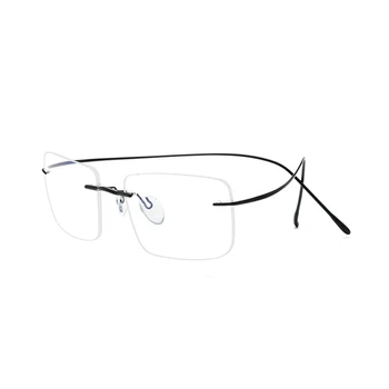 2021 Нова Титановая рамки за очила Мъжки Квадратна Оптични рамки и без рамки за очила без рамки, очила за жени Ретро Неограничени Луксозни очила