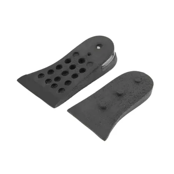 1 Чифт Унисекс 2-слойна Регулируеми стелки за обувки с Мека силиконова стелка 5 см Стелка за повдигане на асансьора Комплект за повдигане на по-висока лигавицата на Половин вложки