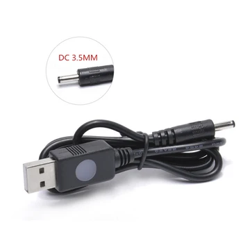3,5 мм USB Кабел За Зареждане dc Кабел на Зарядно Устройство Тел За Главата на Фенера Фенерче Ново Записване