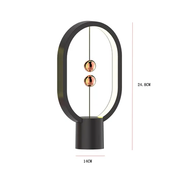 USB Магнит Светодиодна Настолна Лампа Мини Сензорен Прекъсвач Нощни осветителни Тела Зареждане Бар Нощна Спалня Магнитен Дизайн Лампи за настолен Домашен интериор