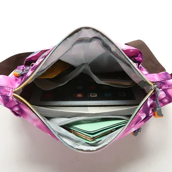 Дамски чанта През рамо с Голям Капацитет Чанта за пазаруване Високо Качество Здрав Плат, Найлон Дамска Чанта Мода с множество джобове