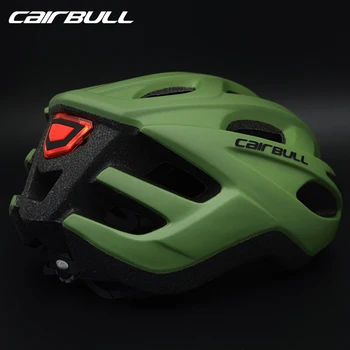 Велосипеден шлем CAIRBULL Пътни Велосипедни Каски, Специализирани за мъже и жени С USB зареждане Задна Светлина Вентилирани Цельноформованный M/L