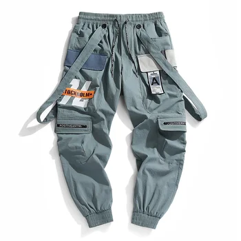 2020 Нов Горещ Бягане, Спортни панталони за почивка Мъжки Хип-хоп Градинска облекло Панталон-карго за краката Модерен мъжки панталони с принтом