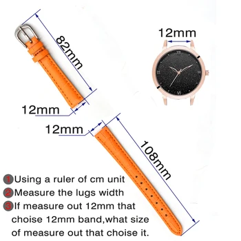 MNWT 5 Цвята за бързо освобождаване на Каишка за часовник от естествена кожа висок Клас Кожена Каишка за часовник Каишка за часовник 12 мм Гривна