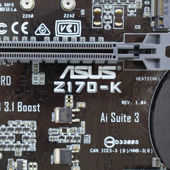Дънна платка LGA 1151 DDR4 Asus Z170-K 64 GB USB3.1 M. 2 PCI-E 3.0 Е SATA 3 ATX дънна Платка Intel Z170 За процесора шесто поколение Core i5-7500