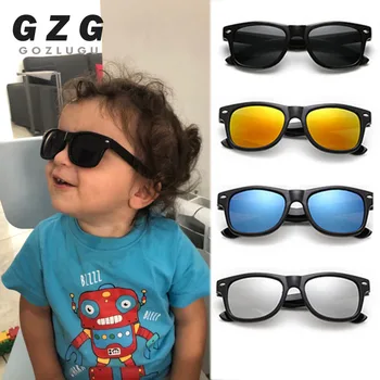 2019 Нови модерни детски слънчеви очила Детски Слънчеви очила за момчета и момичета в пластмасова рамка, 8 цвята Сладки готини очила с UV400