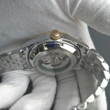Механичен Мъжки Часовник Луксозна Марка Военни Ръчен Часовник Мъжки Автоматичен Часовник Мъжки Стоманени Бизнес Златни Часовници Relogio Masculino