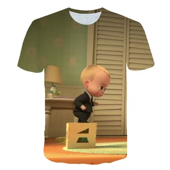 Лятна тениска Дрехи за момчета от 2021 г. за момичета Ежедневна Детска тениска с принтом 3D Тениска с кръгло деколте за момчета и момичета Пуловер Върховете Camisetas De Mujer
