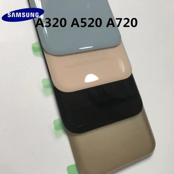 Оригинално Задно Стъкло За SAMSUNG Galaxy A3/A5/A7 2017 A320 A520 A720 Задния Капак на Отделението за батерията Делото на Корпуса на Замяна