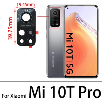 Стъклен Обектив на Задната Камера За Xiaomi Redmi Note 8T 8 9 9S Pro Max Mi 10 10T Pro Note 10 Lite Основен Обектив на Задната Камера Със Стикер