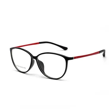 Дамски корейски очила TR90 с кошачьим око в рамките Реколта Големи кръгли Оптични Очила за късогледство Очила на Супер леки Очила по рецепта