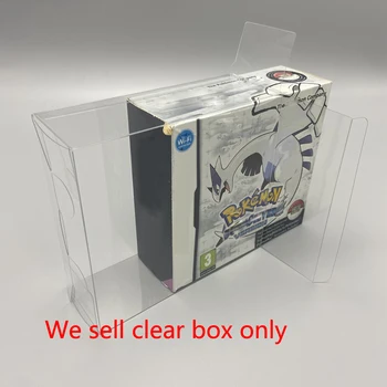 10 БР Прозрачен калъф за съхранение на колекции за домашни любимци Кутия за дисплей за Pokemon Сърцето Злато и Душата Сребро ЕС версия на защитна кутия