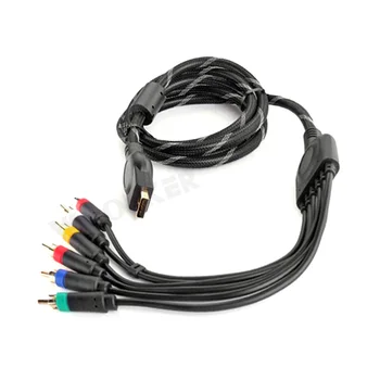 Кабел AV Multi Out 1,8 m 6 фута Компонент за PlayStation 3 PS3 PS2 Игрови Аксесоари Свързване на аудио кабел за телевизор Оплетени кабели