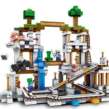 922 бр. Минно строителство Строителни блокове Съвместими Legoinglys Минно строителство 21118 Играчки за деца Коледен подарък Модел