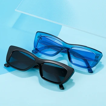 ШОН Ретро Цветни Квадратни Слънчеви Очила Дамски Модни Оранжево-лилави Нюанси UV400 Тенденция Мъжки Слънчеви Очила