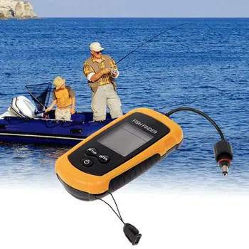 Преносим Търсещия Риби здрава LCD Сонар сонар сонар сонар за риболов кабел Сонар на Търсещия Риби