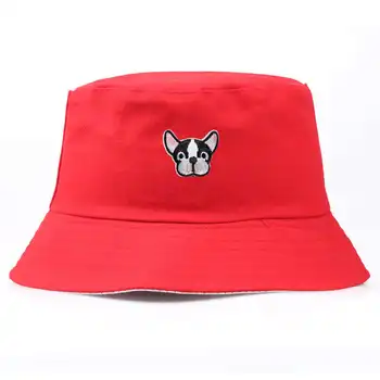 Модерна шапка-кофа за мъже и жени Ежедневни Скъпа мультяшная куче с бродерия Шапка-кофа Лятна Сгъваема шапка Рибар на открито Солнцезащитная шапка