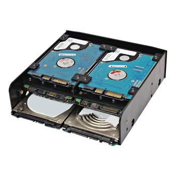 Q1JF Olmaster MR-8802 Скоба за конвертиране на твърд диск на багажник Стандартно 5,25-инчов устройство с 3.5 инча или за многофункционално SSD 6 x2, 5 инча