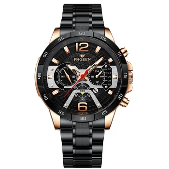 2021 Най-добрата Марка Спортни Светлинен Часовник е От Неръждаема Стомана Модни Луксозни Водоустойчив Кварцов Часовник За мъже Ръчен часовник Relojes