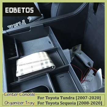 Тава За Организатор на централната конзола За Toyota Tundra 2007-2020 и Toyota Sequoia 2008-2020 Допълнителна Кутия За Съхранение на Оръжие
