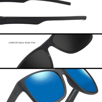 Марка POLARSNOW Слънчеви очила в ретро стил За мъже UV400 Класически Мъжки слънчеви очила за шофиране, Очила за пътуване Унисекс