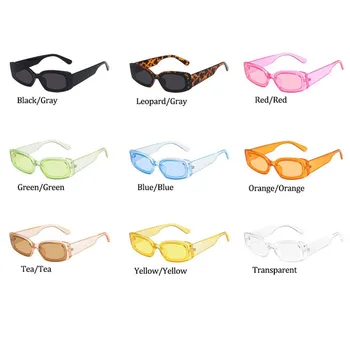 Реколта Малки Правоъгълни Слънчеви Очила за жени на Мода 2021 Нова Марка Дизайнер Ретро Слънчеви Очила Дамски UV400 oculos feminino