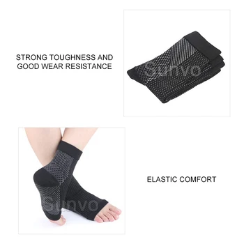 Плантарна фасциит Компресия чорапи за жени, Мъжки обувки Поставяне на Спортен на петата за облекчаване на болки в глезените Грижи за пятками за краката Мека възглавница