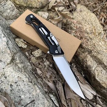 SAMSEND Сгъваем нож 440C Острието G10+ стоманена дръжка на Лагер на Открито, Къмпинг, Лов Джобни инструменти за оцеляване подарък нож