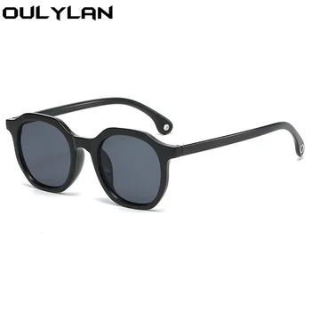 Oulylan Модни Кръгли слънчеви очила Женски Мъжки Реколта маркови дизайнерски нередовни Дамски слънчеви очила Класически сини очила нюанси UV400