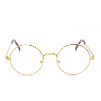 Метални Реколта Кръгли Очила Нова Мода Унисекс готина Рамки за очила, Оптични Очила За грижа за зрението Очила рамки за Очила