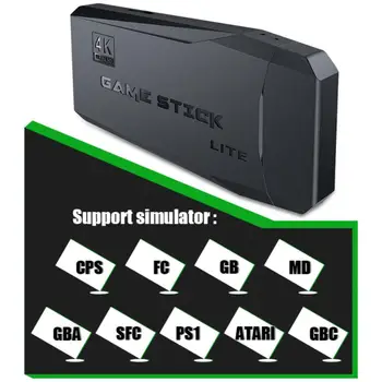Игрова конзола 4K HD 2.4 G Двоен Безжичен Контролер за PS1/MD/GBA Ретро ТЕЛЕВИЗИЯ Игрова конзола Радка 10000 Класически Игри