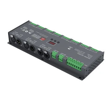 LTECH 32 - канален DMX-PWM декодер;Вход DC12-24V;3A*32CH 96A Изход RGB RGBW Лента DMX512 Slave Контролер XLR-3 XLR-5 RJ-45