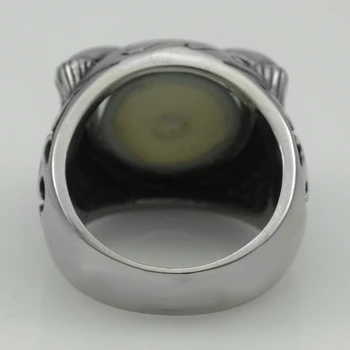 Банкетная Мода Висококачествени Бижута Кръв-червен пръстен за очите пънк за мъже R294