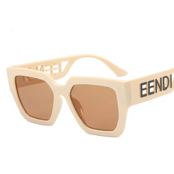 Модни Квадратни Слънчеви очила Дамски Дизайнерски Луксозни Мъжки/Женски Улични Слънчеви Очила Класически Реколта UV400 Открит Oculos De Sol
