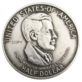 САЩ 1936 P/S Синсинати Айде полудолларовая сребърно покритие копирни монета