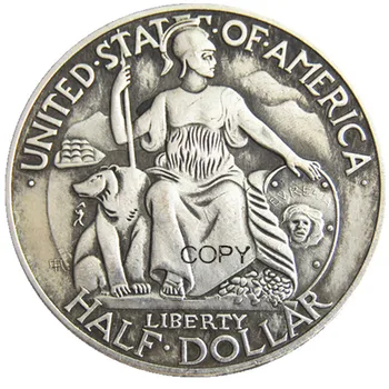 САЩ 1936D Сан Диего Айде полудолларовая сребърно покритие копирни монета
