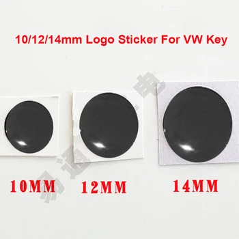 2 БР./ЛОТ 10/12/14 мм Crystal Стикер за Ключовете за Колата на Лого за VW Сгъваеми Флип Лого дистанционно Ключ САМ Емблема на ключ
