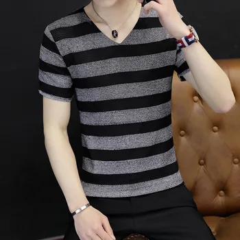 Jes2477 Корейската версия на тренд ризи с къс ръкав, ризи с ръкави есенна тениска Qiuyi нова корейска версия