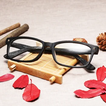 рамки за очила ацетатные дървени квадратни очила полнокадровые оптични очила по рецепта прости очила унисекс спойка от дърво 1209