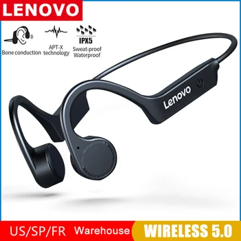 Lenovo X4 Слушалки с костна проводимост за Безжична връзка Bluetooth 5,0 TWS Waterproof Водоустойчива Спортна слушалки за джогинг Стерео врата
