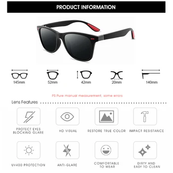 Seemfly 2020 Нови Луксозни Поляризирани очила на Мъже, Жени Слънчеви очила за шофиране Реколта Пътуване Риболов Класически Слънчеви Очила с UV400 Очила