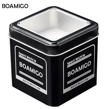 Кутия за часа BOAMIGO метална кутия модни подарък кутия