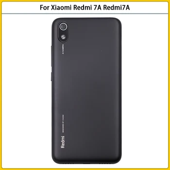 Новост за Xiaomi Redmi 7A Redmi7A Корпус Пластмасов Калъф Задния Капак на Отделението за батерията на Задната Врата за Замяна на Обектива на Камерата