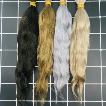 10 г /пакет от най-Високо качество на 9 цвята 20-25 см Възстановената Кукла Мохер ръчно укорененный перука за коса кукли многоцветен перука Аксесоар за DIY SD/BJD кукли