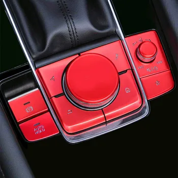 За Mazda 3 Капачка Бутон на Конзолата за Украса на Колата Червена Декорация CX30 Практично