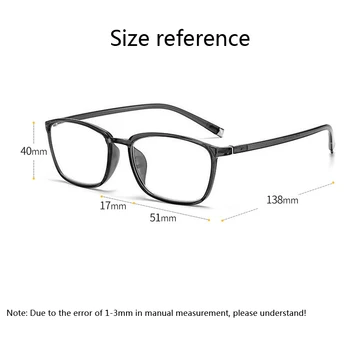 Zilead Нечупливи Очила За Четене Фотохромичните Анти-синята Светлина на Жените и Мъжете Квадратни Очила За Старческо Диоптъра+1+1.5+2+2.5+3+3.5+4