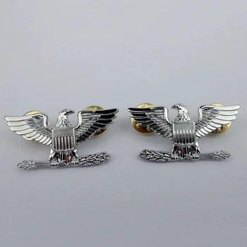 Двойката Икони Военни Офицери на САЩ в победата Значка с емблемата на Американски Орел