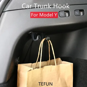 За Tesla, Модел Y Авто Кука За Багажника Аксесоари Чанта За Задната Част На Багажника Държач На Куката Закачалка